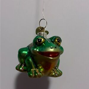 Green Frog Ornament - Christmas